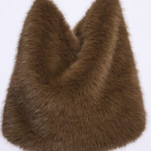 Rino&Pelle Kunstfell-Shopper Noura Natural Brown, weitere Ansicht