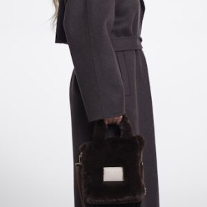 Rino&Pelle Kunstfell-Handtasche Hasina Fudge Cloak, weitere Ansicht