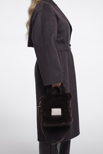 Rino&Pelle Kunstfell-Handtasche Hasina Fudge Cloak, weitere Ansicht