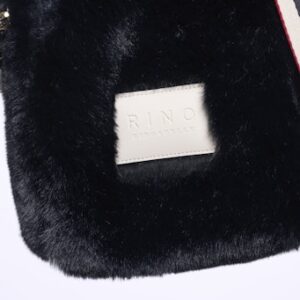 Rino&Pelle Kunstfell-Handtasche Hasina Black, weitere Ansicht