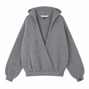 10DAYS "Hooded Knit Sweater" Grey Melee
