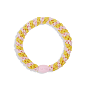 KKNEKKI Haargummi Yellow-Pink Stripe