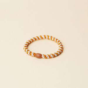 KKNEKKI Haargummi Burned Terracotta Ivory Glitter