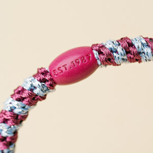 KKNEKKI Haargummi Rosewood Seablue Glitter