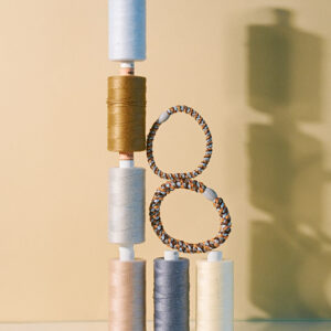 KKNEKKI Haargummi Mix Rosegold Seablue
