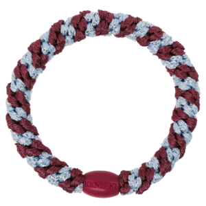 KKNEKKI Haargummi Rosewood Seablue Glitter Stripe