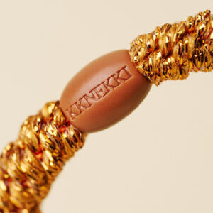 KKNEKKI Haargummi Burned Terracotta Glitter