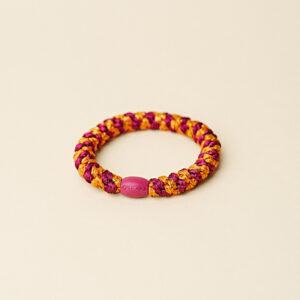 KKNEKKI Haargummi Bordeaux Orange Glitter Stripe
