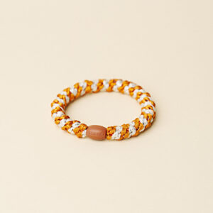 KKNEKKI Haargummi Burned Terracotta Ivory Glitter Stripe