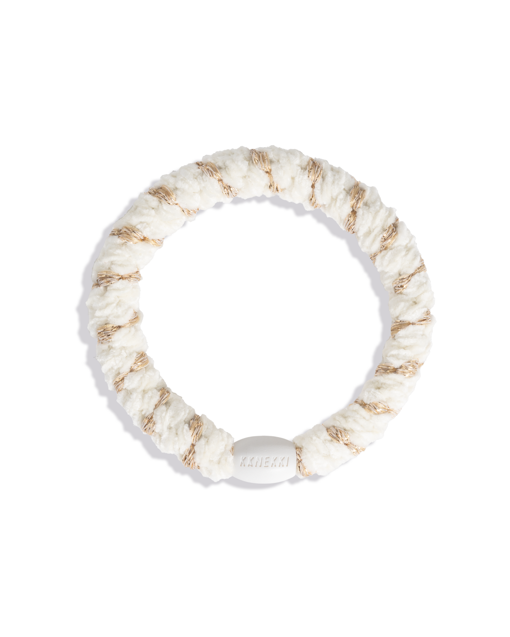 KKNEKKI Haargummi Velvet Stripe Ivory