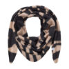 Purschoen Kaschmir Dreieckstuch 'zebra Punk Black Safari Dust'
