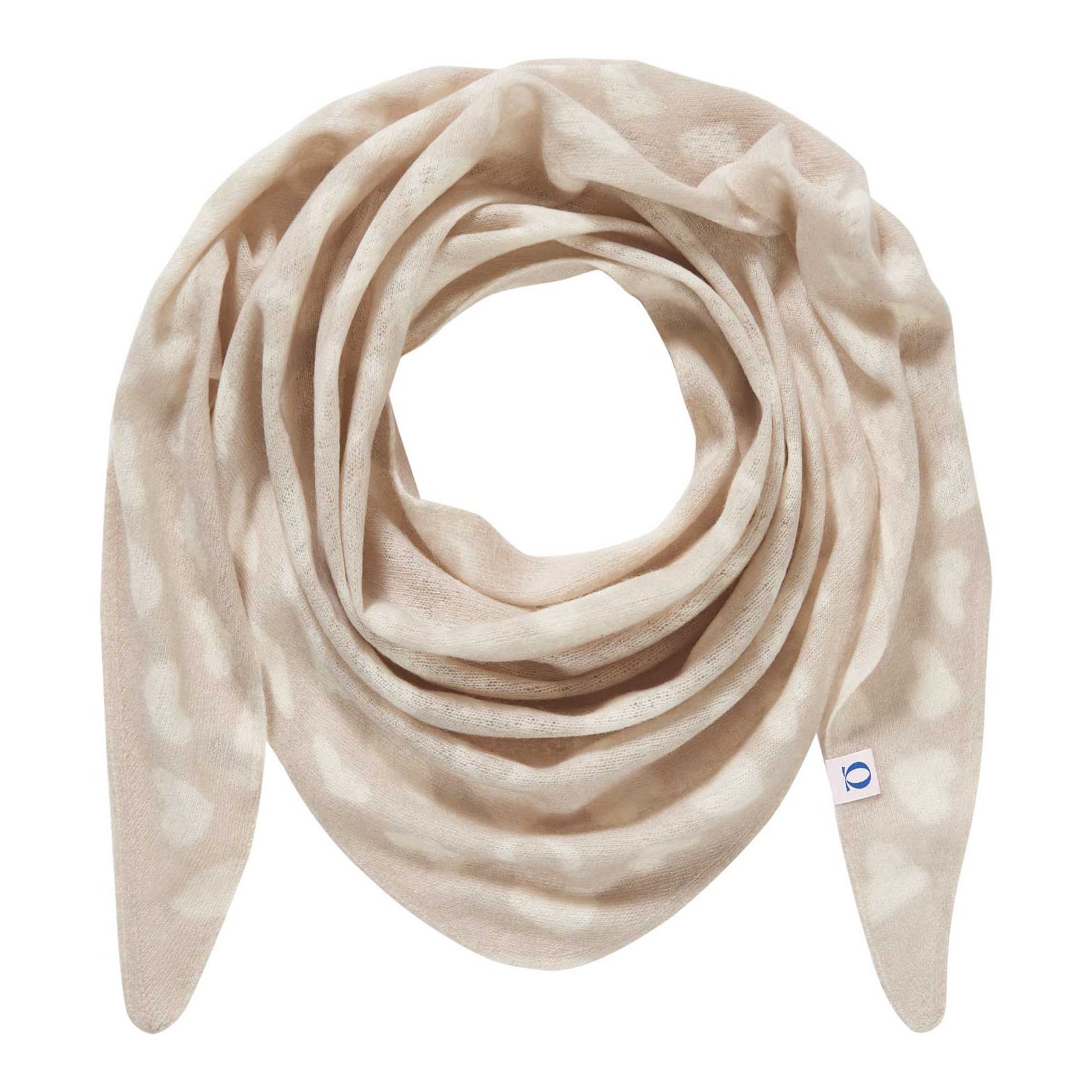 Purschoen Kaschmir Dreieckstuch Heartbeat Nougat Natural
