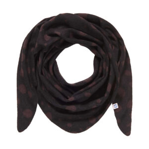 Purschoen Kaschmir Dreieckstuch Star Dust Black Bitter Chocolate 