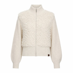 Rino Pelle Strickjacke Mit Reißverschluss „malak“ Birch