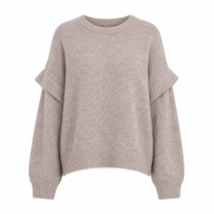 Rino&pelle Strickpullover „odean“ Mocha Latte Melange
