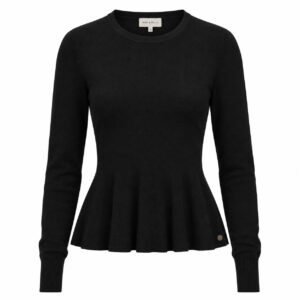 Rino&pelle Peplum Strickpullover „jelilah“ Black