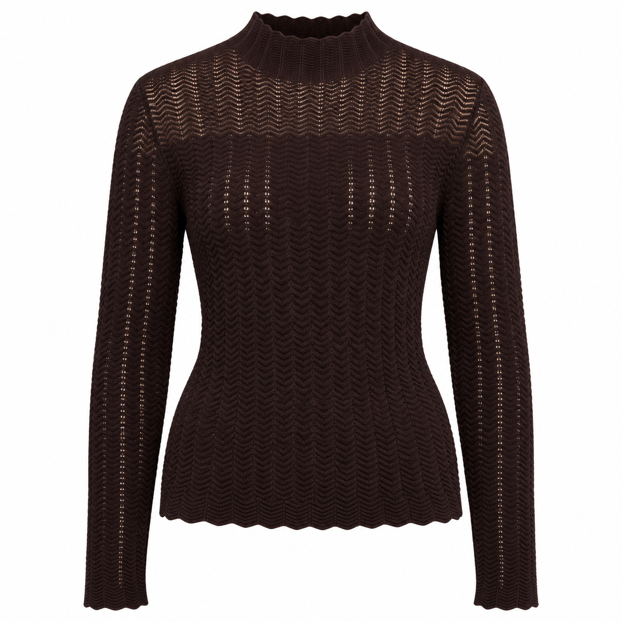 Rino&pelle Pullover „stehkragen Ilvi“ Peated