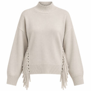 Rino&pelle Strickpullover Mit Fransen „melis“ Birch