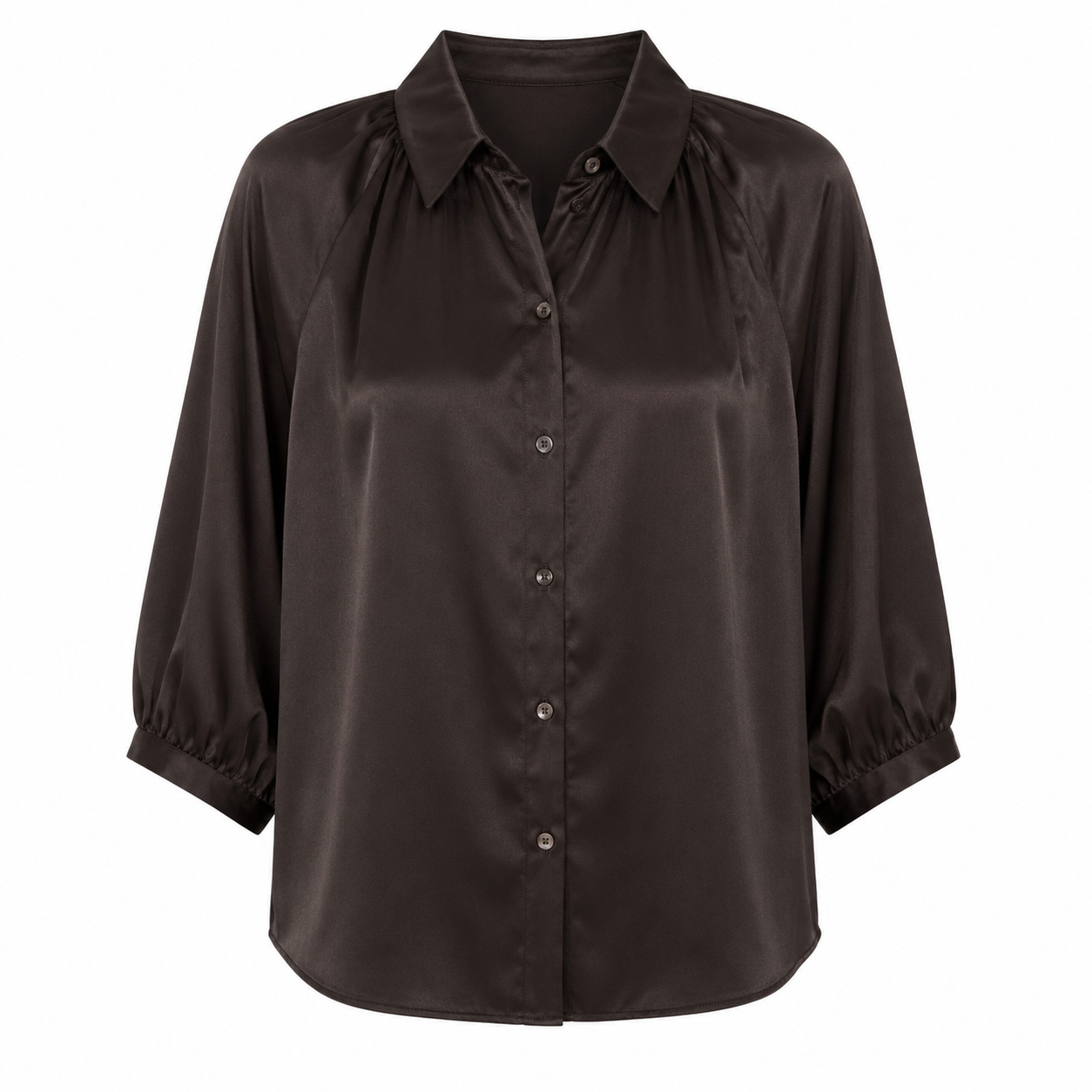 Withblack Bluse 'dagmar Dark Brown'