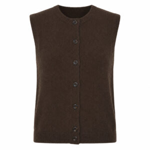 Withblack Weste 'andrea Dark Brown'