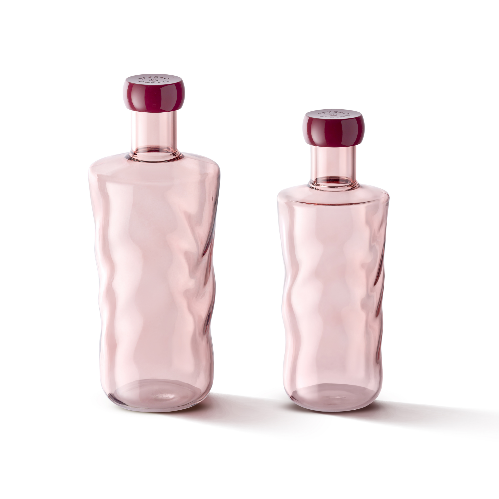 Paveau Glasflasche "Swirl Bottle Silt" Burgunderrot 0,75 L
