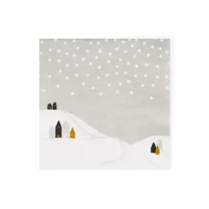 Räder Lunchserviette Schneelandschaft