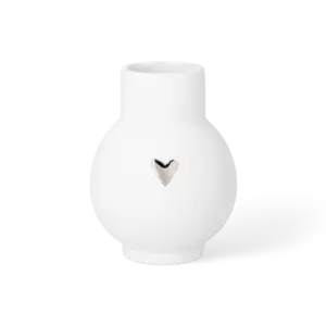 Räder Minivase Kugel Herz Silber
