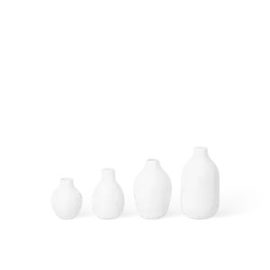 Räder Minivasen Flaschen Weiß - 4er Set