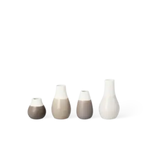 Räder Minivasen Pastell Grau - 4er Set