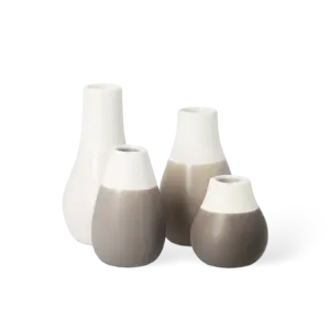 Räder Minivasen Pastell Grau - 4er Set