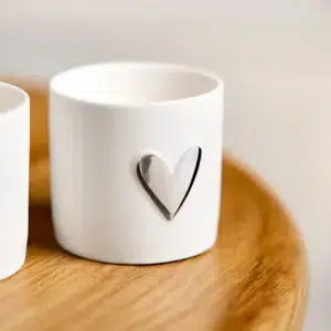 Räder Teelichthalter Silbernes Herz - 2er Set