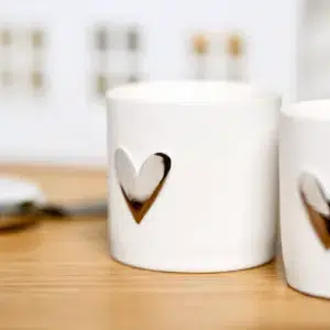 Räder Teelichthalter Silbernes Herz - 2er Set