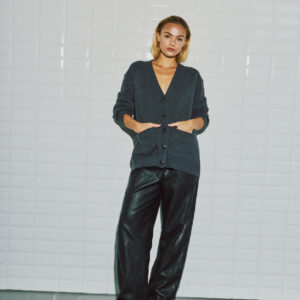 WithBlack Cardigan Camilla Dark Grey Melange
