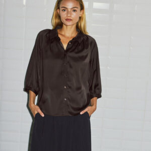 WithBlack Bluse Dagmar Dark Brown