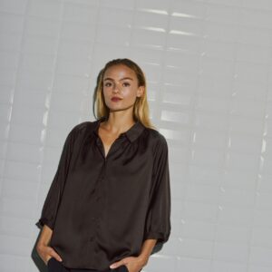 WithBlack Bluse Dagmar Dark Brown