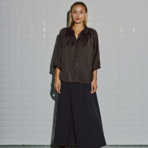 WithBlack Bluse Dagmar Dark Brown