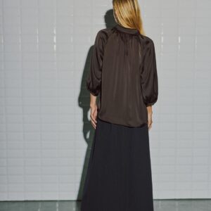 WithBlack Bluse Dagmar Dark Brown