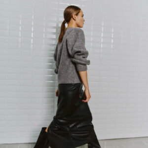 WithBlack Pullover Melodi Grey Melange
