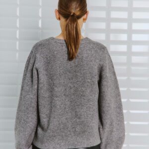 WithBlack Pullover Melodi Grey Melange