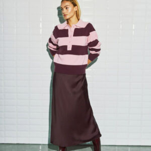 WithBlack Pullover Monroe Windsor Wine Rose Stripe
