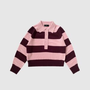 WithBlack Pullover Monroe Windsor Wine Rose Stripe