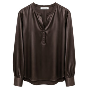Herzens Seidenbluse 287 Black Coffee