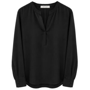 Herzens Seidenbluse Black Matt