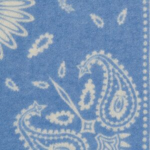 PURSCHOEN Bandana Paisley Bloom small Vintage Blue-Natural