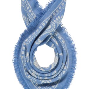 PURSCHOEN Bandana Paisley Bloom small Vintage Blue-Natural