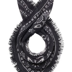 PURSCHOEN Bandana Paisley Bloom small Black-Natural