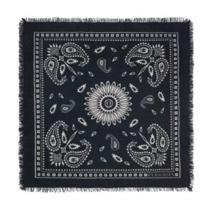 PURSCHOEN Bandana Paisley Bloom big Black-Natural