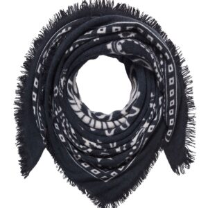 PURSCHOEN Bandana Paisley Bloom big Black-Natural