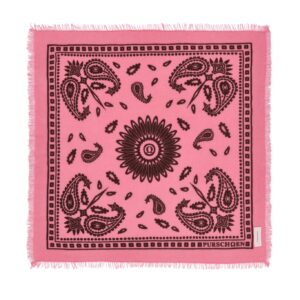 PURSCHOEN Bandana Paisley Bloom big Pink-Chocolate