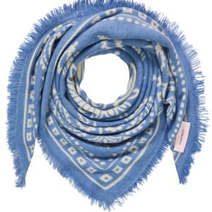 PURSCHOEN Bandana Paisley Bloom big Vintage Blue-Natural